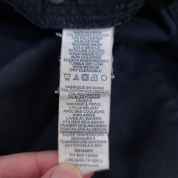 Prana Jeans Women Size 6 Kara Blue Skinny Low Rise Stretch - Picture 8 of 9